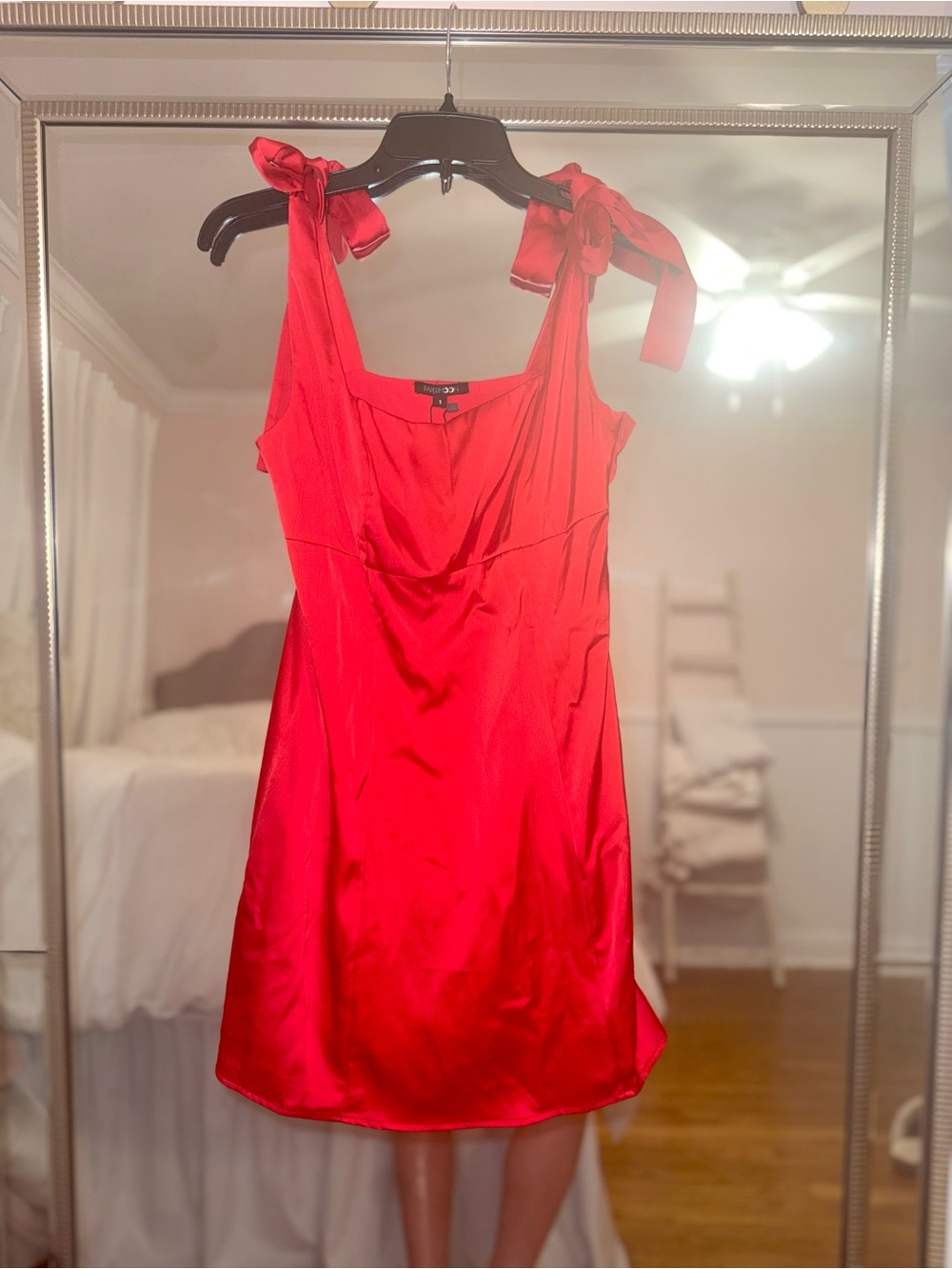 Papermoon Red Satin Mini Dress